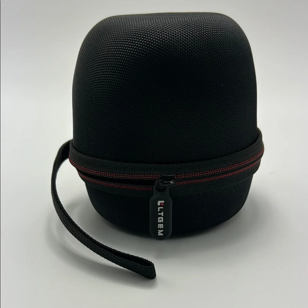 Hard Case For Small Bluetooth Camera Lens Black Zip Close LTGEM